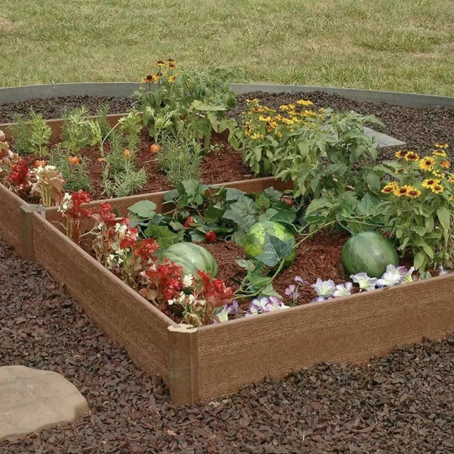 Greenland Gardener 8-Inch Raised Bed Double Garden Kit - Bargainwizz
