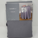Grey Fabric Tablecloth - Essential Home - Bargainwizz