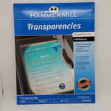Hammermill Transparencies - Clear Sheets