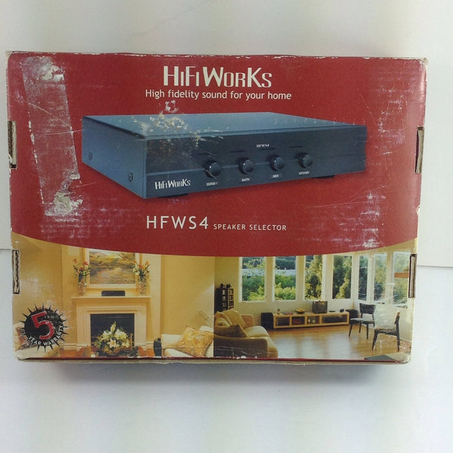 Hifi Works Hfws4 Speaker Selector Switch Hi Fidelity Sound For Home - Bargainwizz