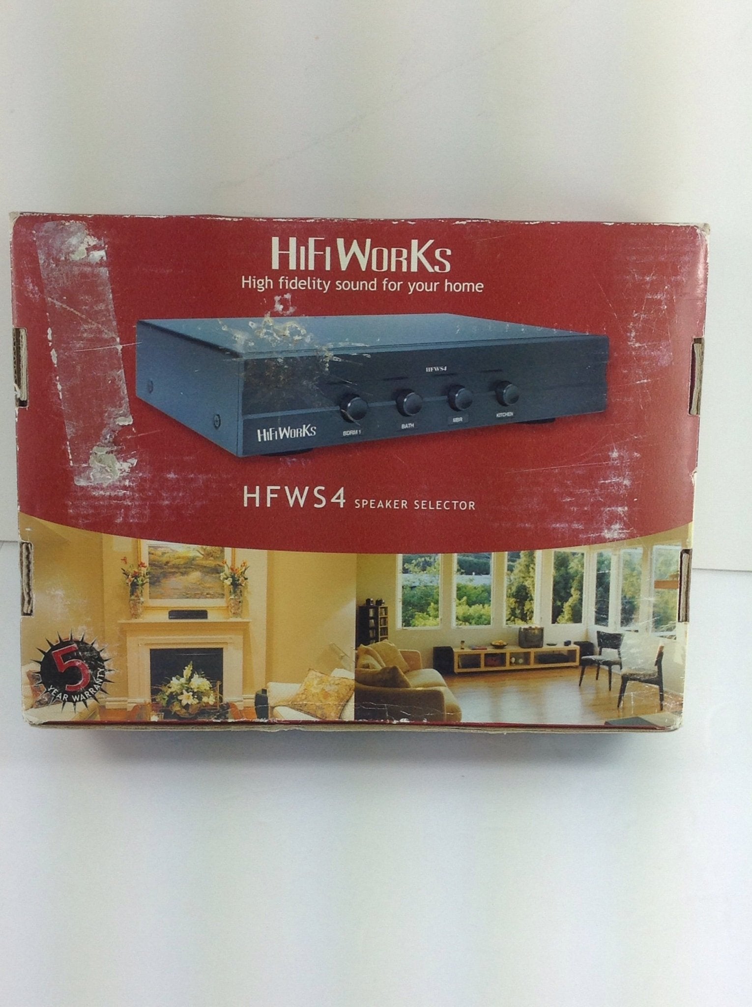 Hifi Works Hfws4 Speaker Selector Switch Hi Fidelity Sound For Home - Bargainwizz