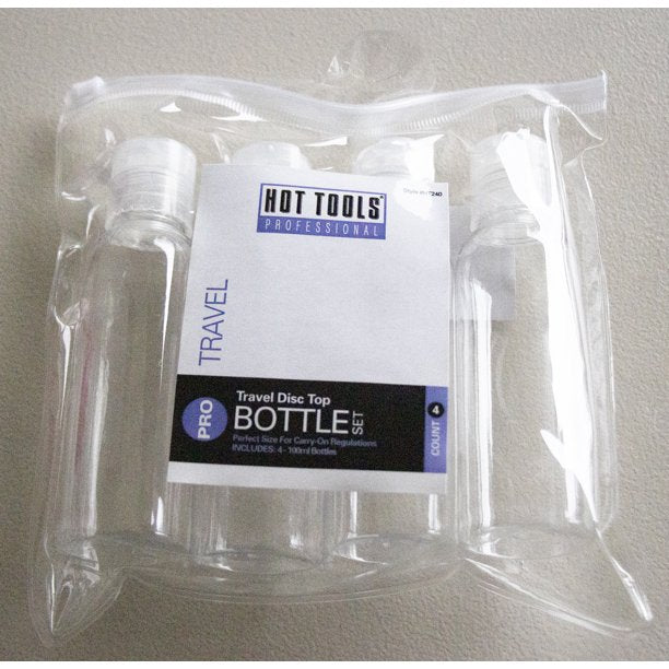 Hot Tools Travel Bottle Set 4 Counts - Bargainwizz