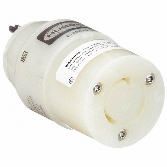 Hubbell Wiring Device-Kellems Plug Adapter 15A 125V - Bargainwizz
