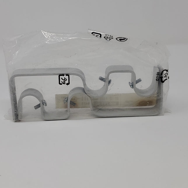 IKEA White Double Bracket for Curtain Rod, Fit 3/4-inch or 5/8-inch Drapery Rod - Bargainwizz