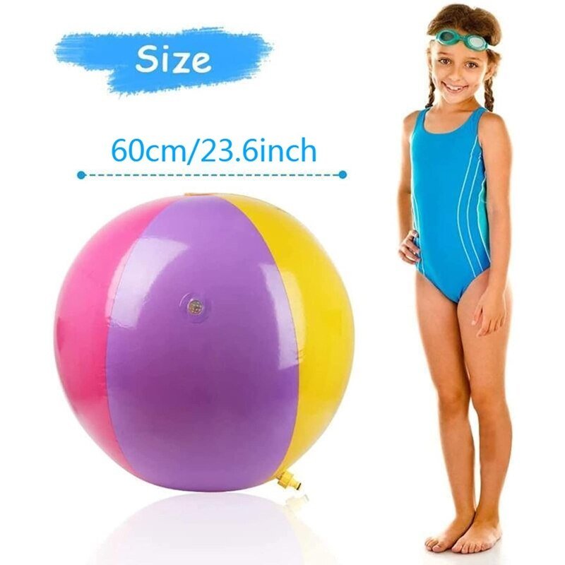 Inflatable Beach Ball Water Sprinkler Toy - Bargainwizz
