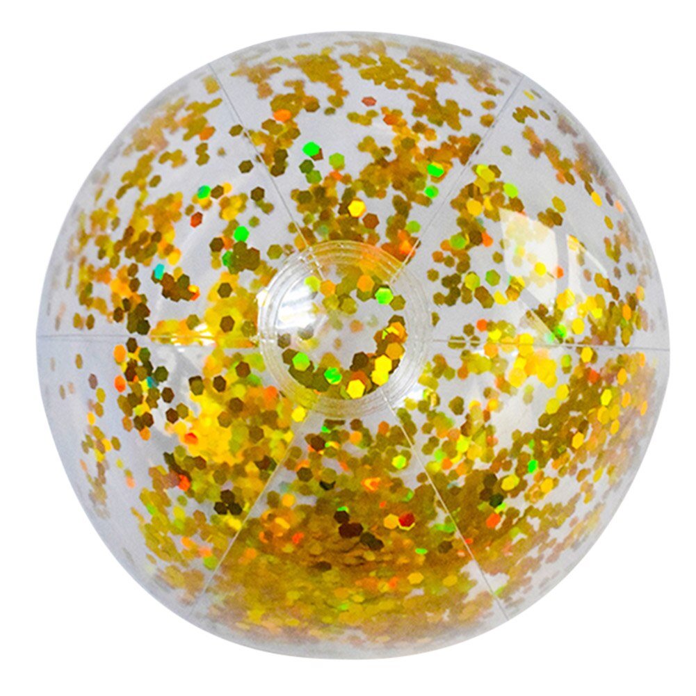 Inflatable Glitter Beach Ball Toy - Bargainwizz
