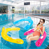 Inflatable Pool Floating Row with Backrest - Bargainwizz