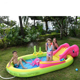 Inflatable Pool with Garden Water Slide - Bargainwizz