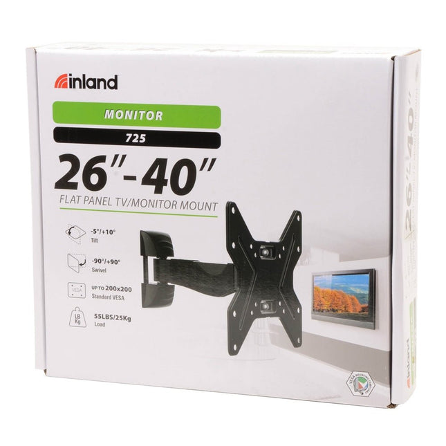 Inland PSW725 Full Motion Mount for Monitors 26" to 40" - Bargainwizz