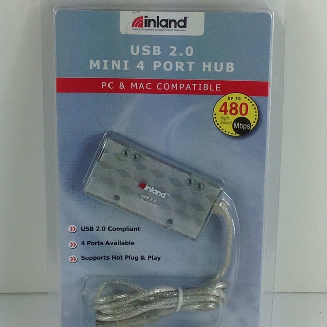 Inland USB Mini 4 Port Hub - Bargainwizz