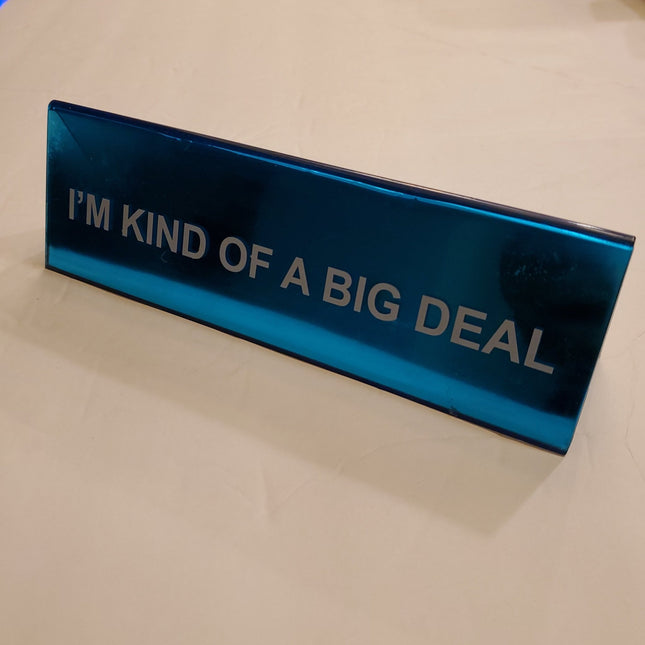 Iridescent Metallic Acrylic Desk Sign - Bargainwizz