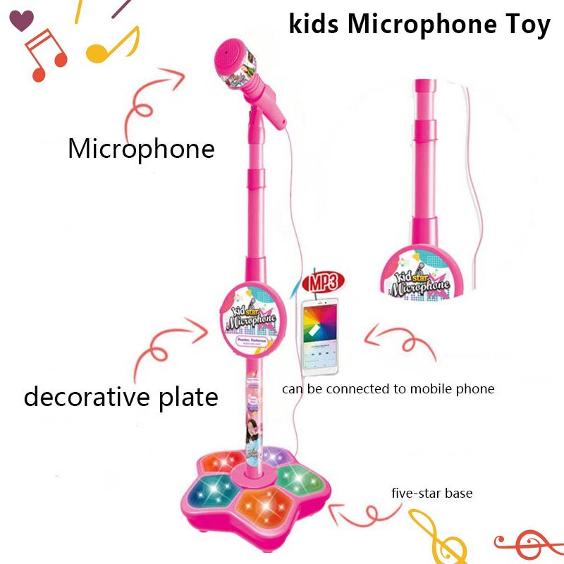 Kids Karaoke Microphone with Stand - Bargainwizz