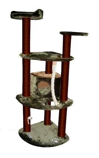 Kitty Mansions Spruce Cat Tree, Multi-Level - Bargainwizz