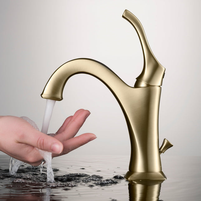 KRAUS Arlo Brushed Gold Faucet - Bargainwizz