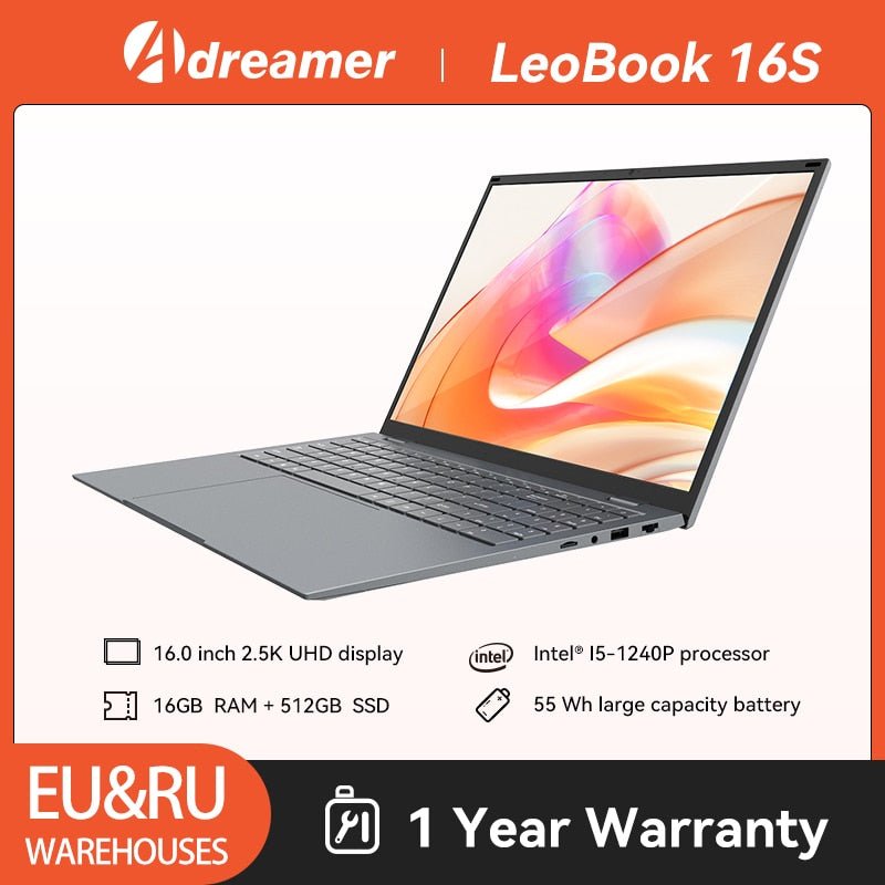 Laptop 16 Inch Intel i5-1240P - Bargainwizz