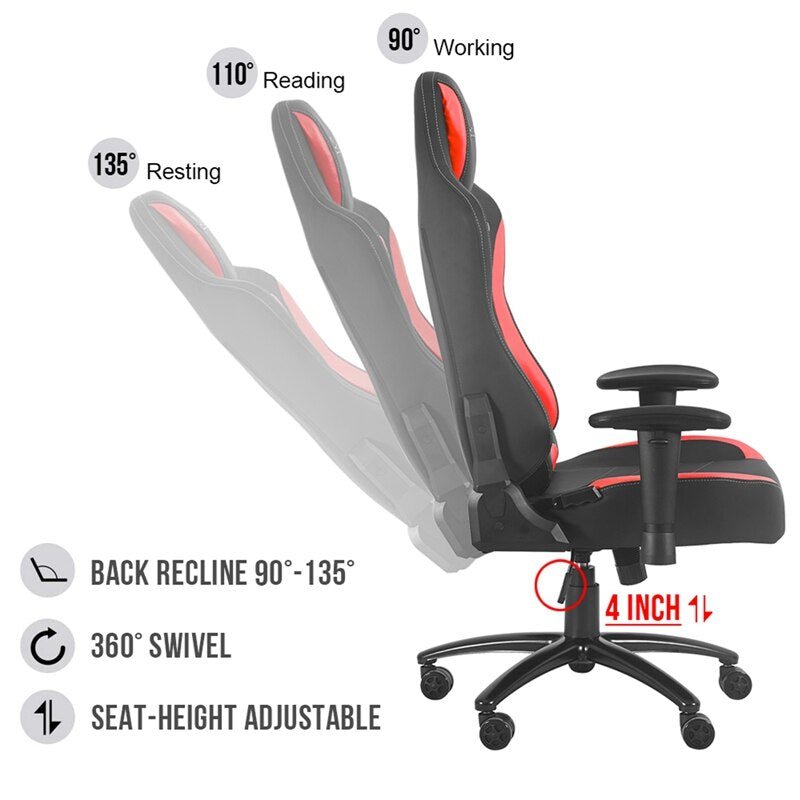 Leather High Back Gaming Chair - Bargainwizz