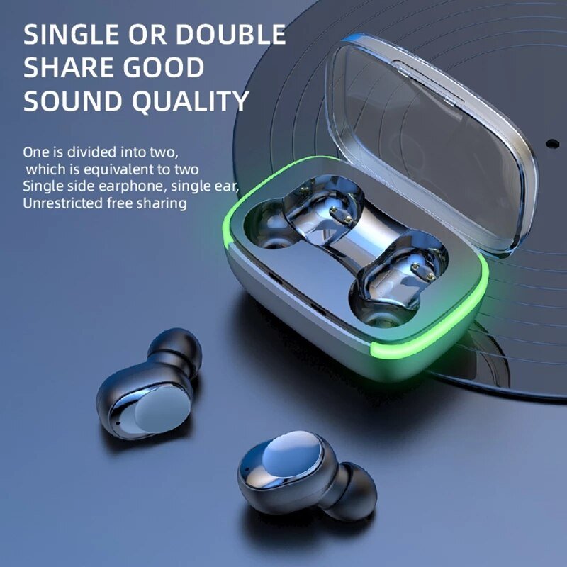 LED Display Bluetooth Earphones - Noise Reduction - Bargainwizz