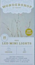 LED Mini Lights Red Indoor 20 Lights Christmas (Battery Operated) - Bargainwizz