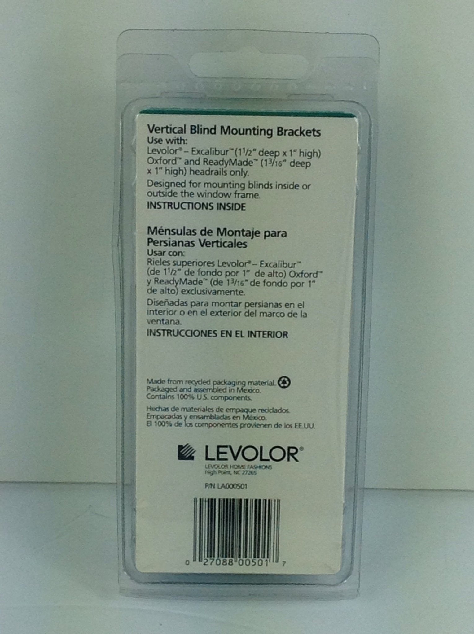 Levolor Vertical Blind Mounting Brackets - Bargainwizz