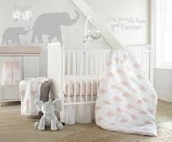 Levtex Baby Malawi Blush Elephant 6-pc Crib Bedding Set Includes Bumper - Bargainwizz