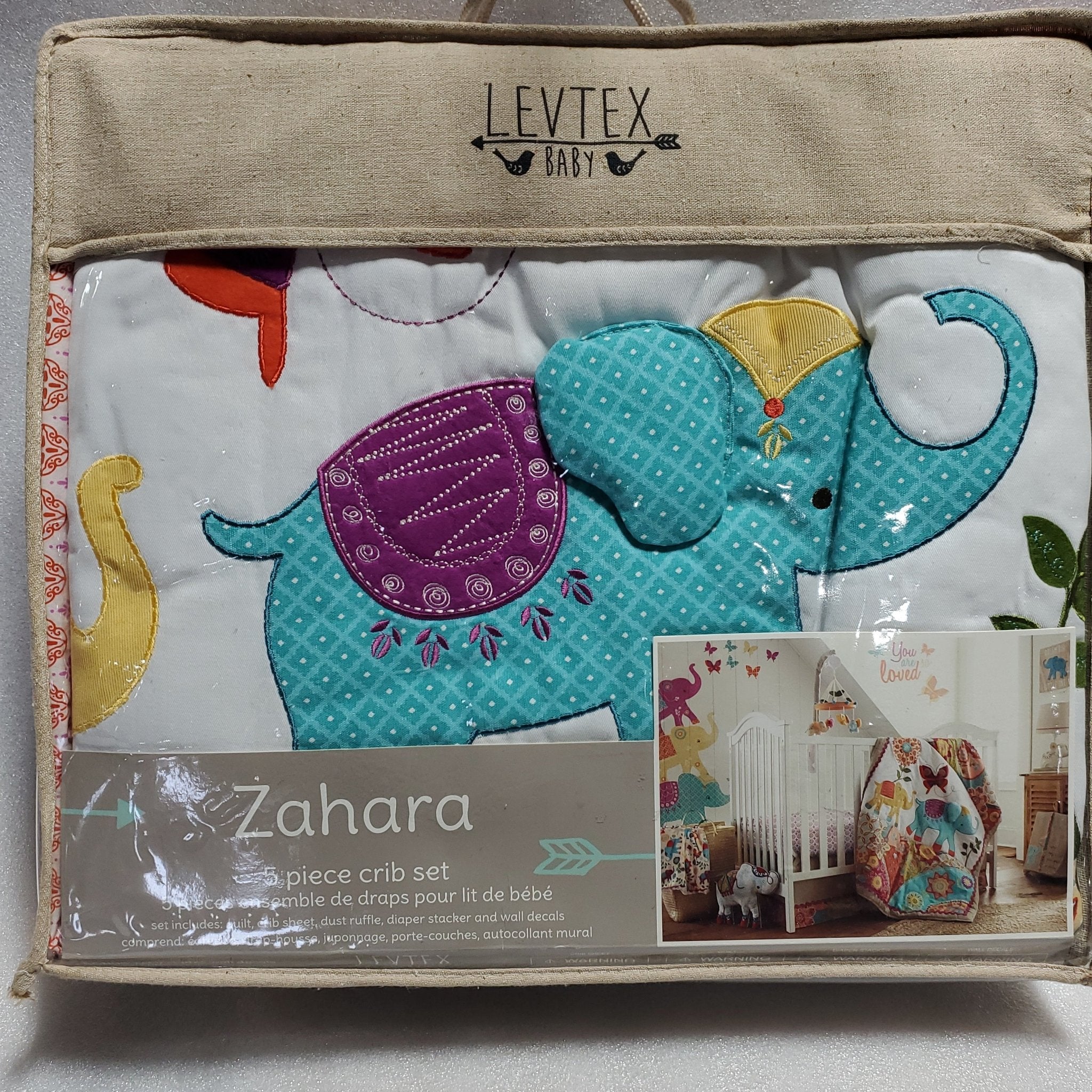 Levtex Baby Zahara 5 Piece Crib Bedding Set - Bargainwizz