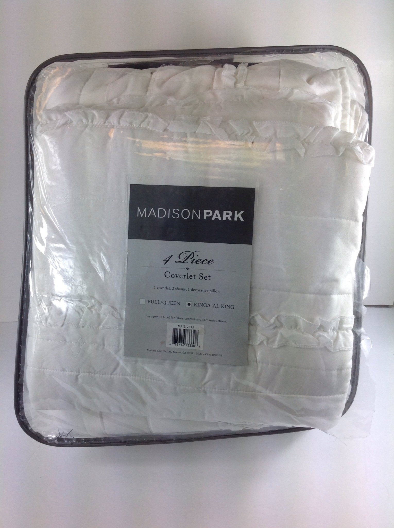 Madison Park Celeste 4 Piece Coverlet Set Cal King - Bargainwizz