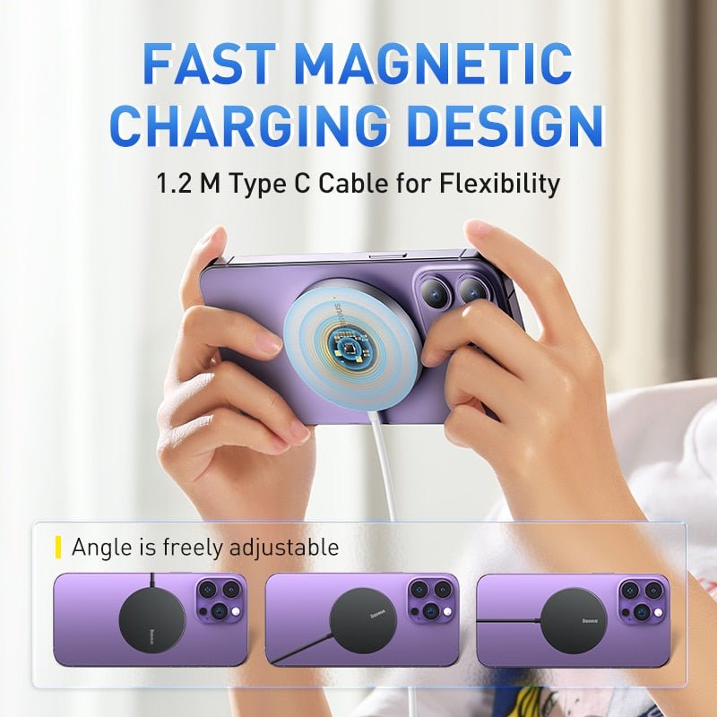 Magnetic 15W Wireless Charger - iPhone - Bargainwizz