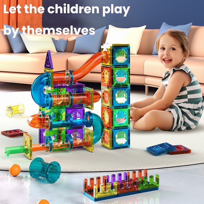 Magnetic Building Marble Track Maze - Bargainwizz