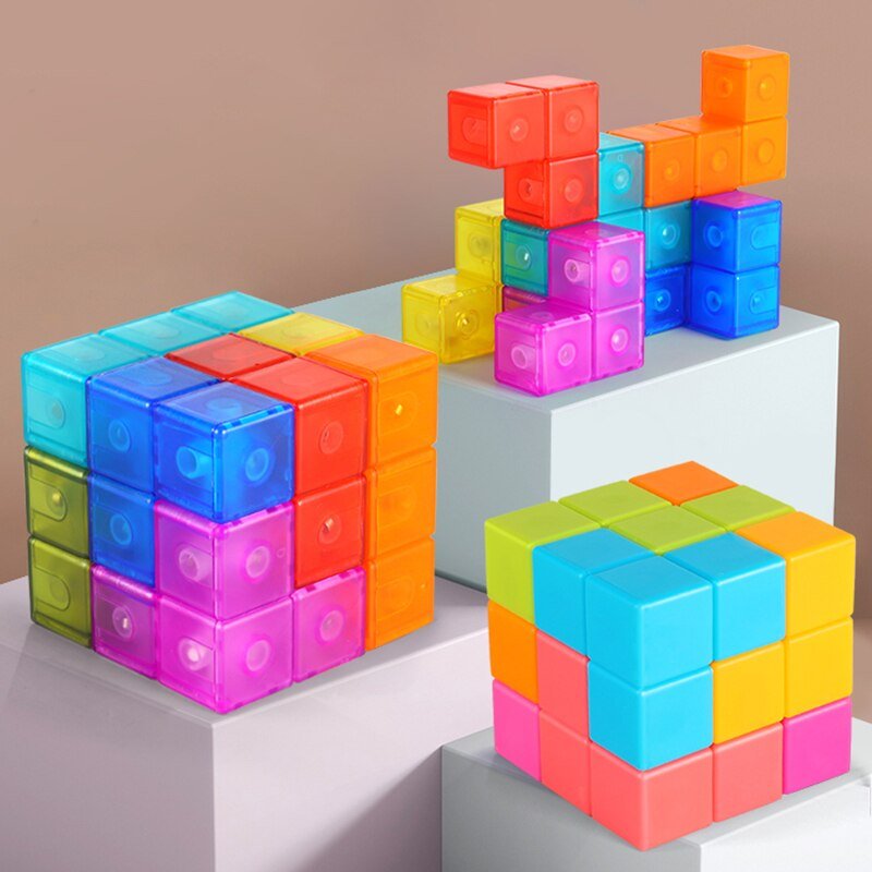 Magnetic Cube Building Block Set - Bargainwizz