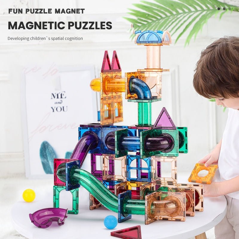 Magnetic Maze Race Building Blocks - Bargainwizz