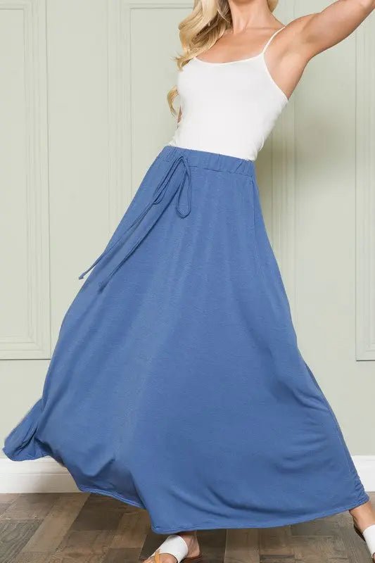 Maxi Skirt with Pockets - Bargainwizz