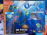 Melissa and Doug Kids Puzzle, Under the Sea 100-Piece Floor Puzzle - Bargainwizz