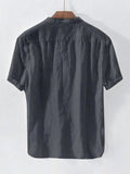 Men's Solid color - casual short sleeve shirt - Bargainwizz