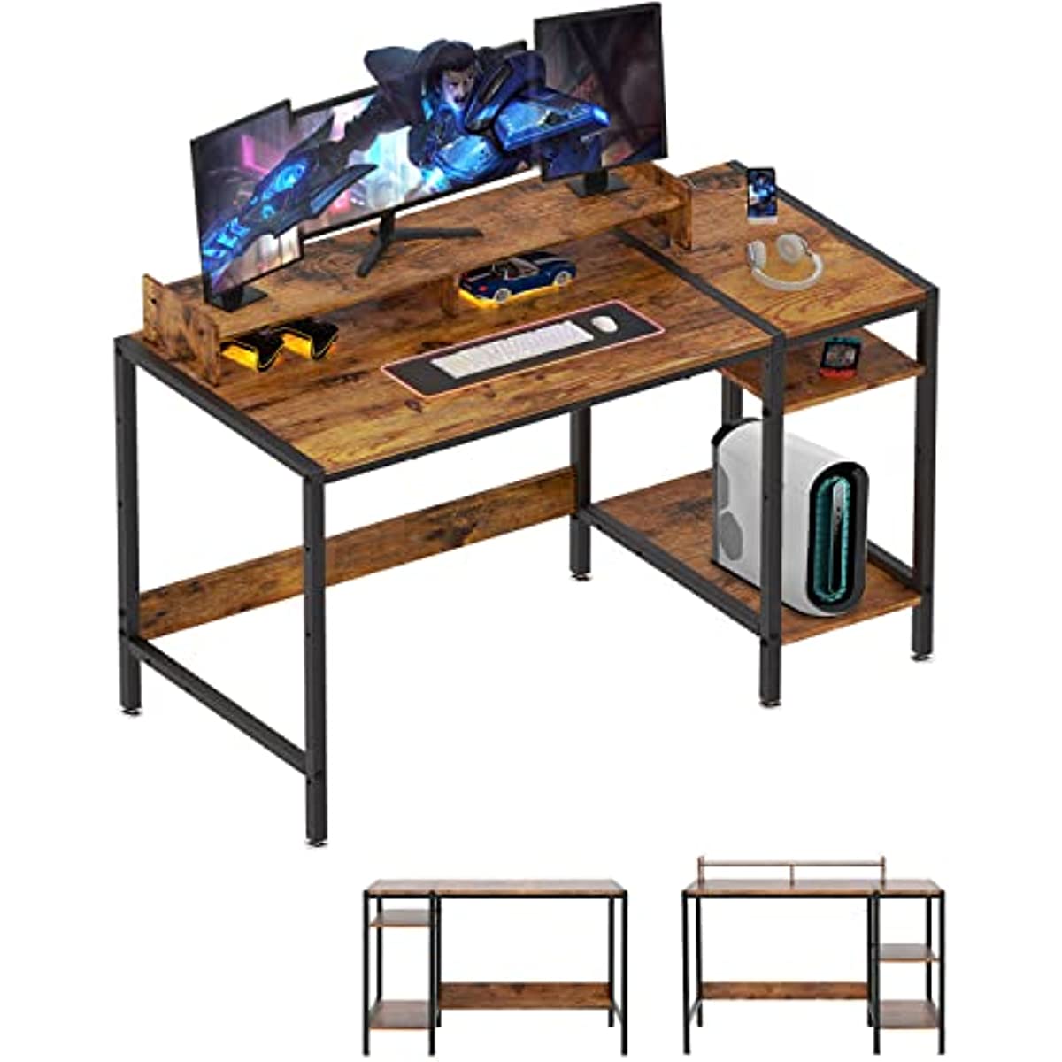 MINOSYS Computer Gaming Desk - Bargainwizz
