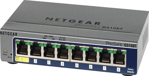 NETGEAR 8-Port Smart Managed Pro Switch, GS108T - Bargainwizz