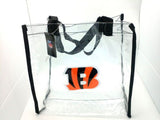 NFL Entry Compliant Clear Reusable Bag - Cincinnati Bengals (12" x 12" x 6") - Bargainwizz