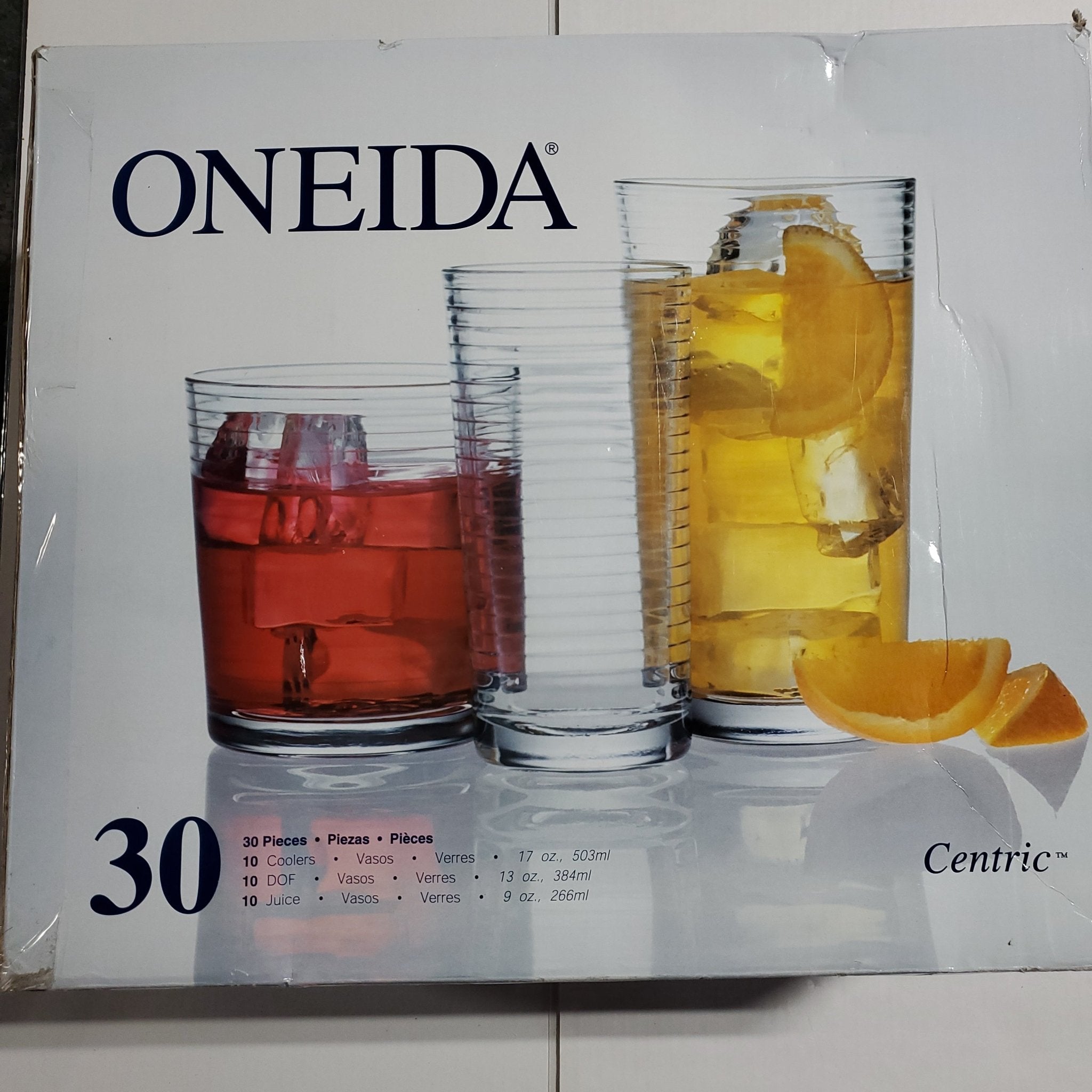 Oneida Centric 30 pc Glass Set - Bargainwizz