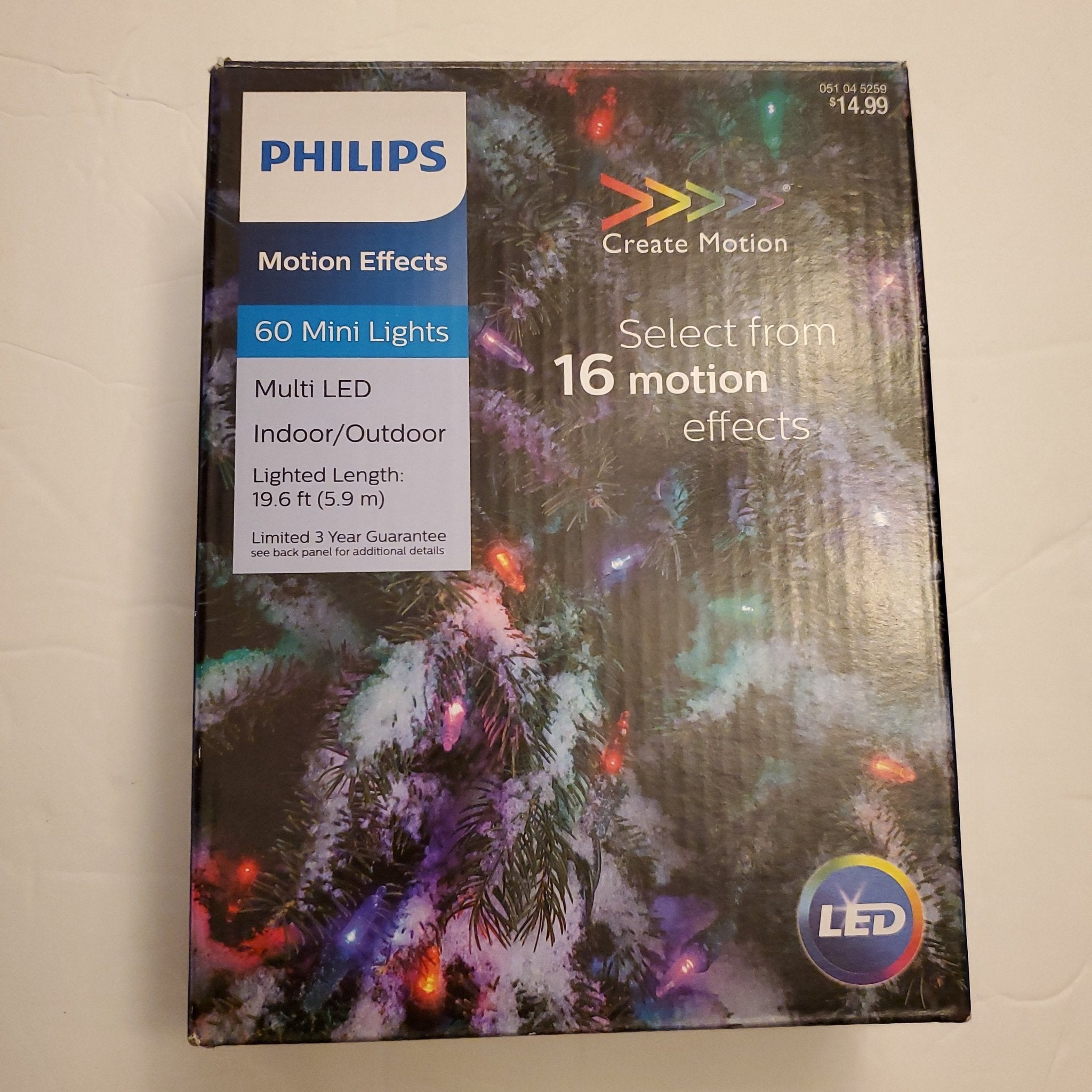 Philips Led Mini Light String Set Philips 60ct Multi LED 16 Functions Smooth Mini String Lights – Bargainwizz