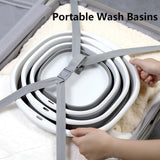Portable Folding Wash Basin - Plastic - Bargainwizz