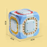Portable Geometric Bead Brain Game Cube - Bargainwizz