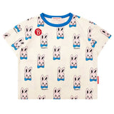Rabbit Printed Vest Shorts Set