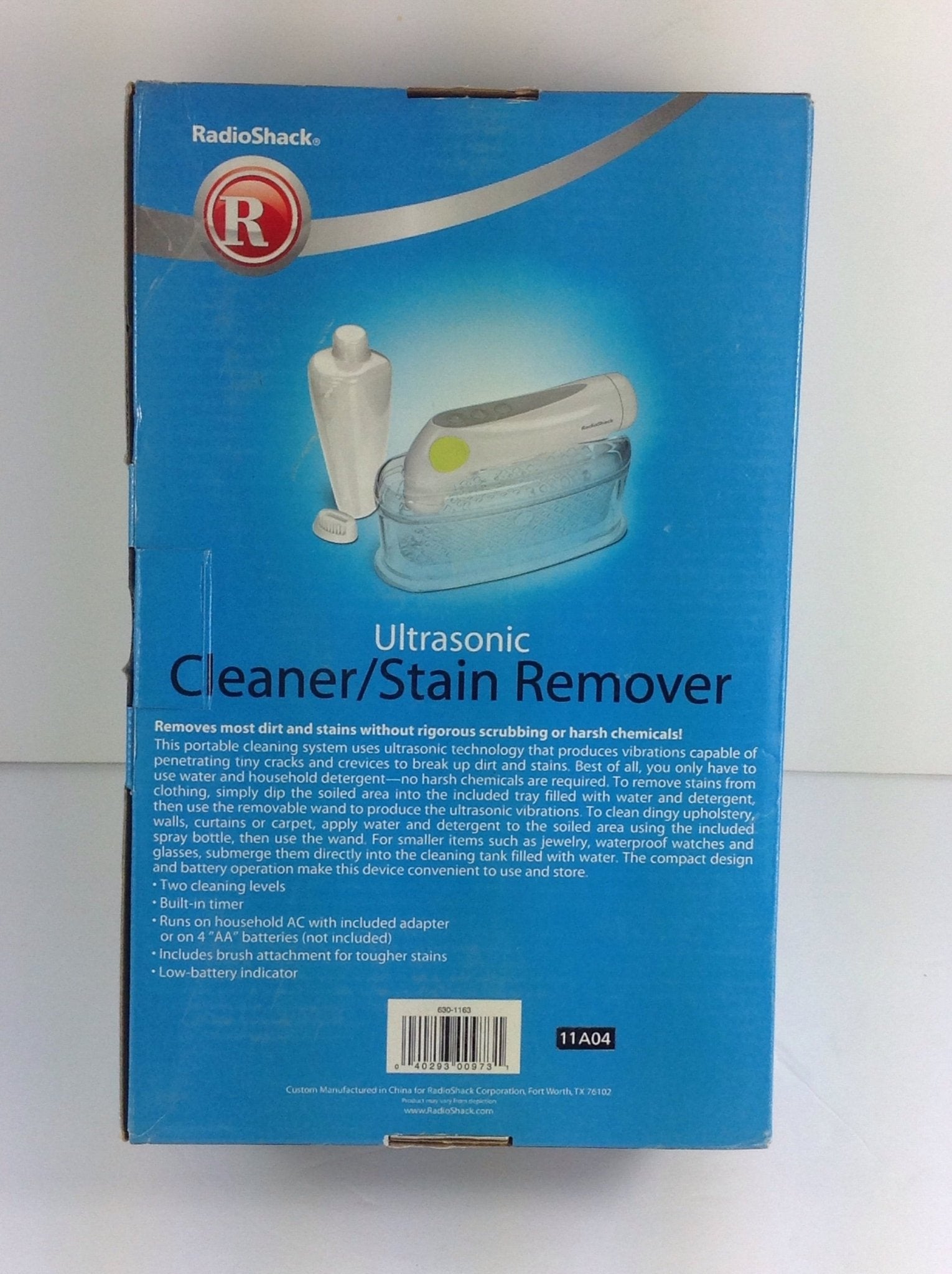 Radio Shack Ultrasonic Cleaner Stain Remover - Bargainwizz