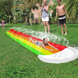 Rainbow Cloud Inflatable Water Slide Pool - Bargainwizz