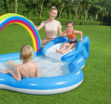 Rainbow Water Slide Paddling Pools - Bargainwizz