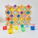 Rainbow X Bricks Stacking Blocks - Bargainwizz