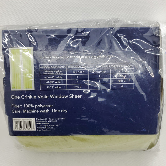 Re Style Room Essentials Crinkle Voile Window Sheer - Bargainwizz