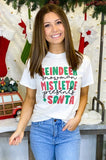 Reindeer Mistletoe Santa Christmas T-Shirt - Bargainwizz