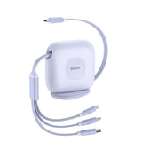 Retractable 100W 3-in-1 USB-C Cable - Bargainwizz