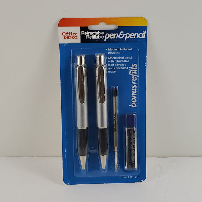 Retractable Pen & Pencil Set - Bargainwizz
