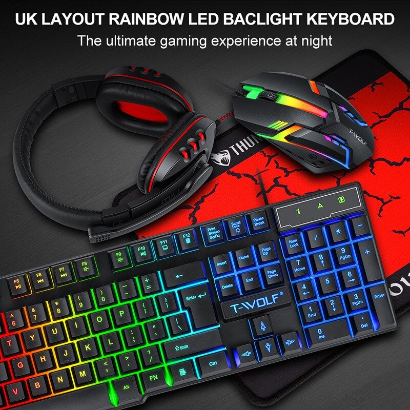 RGB Gaming Keyboard Mouse Combos - Bargainwizz